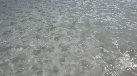 Bahamas clear waves over white sand Stock Footage 38602914