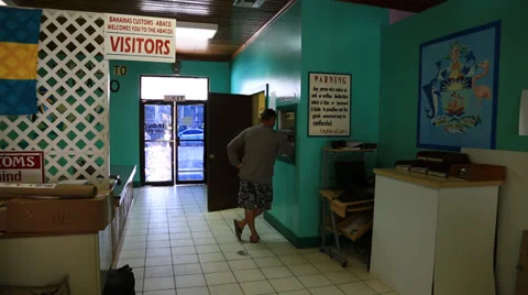 Bahamas customs office 스톡 동영상 39561109