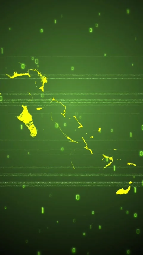 Bahamas Digital Map Intro Stock Footage 258835158