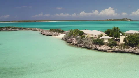 Bahamas Drone House Stock Footage 172425545