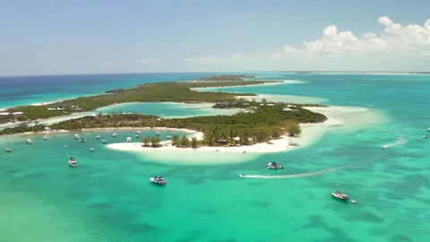 Bahamas Drone Stocking Island Stock Footage 172425476