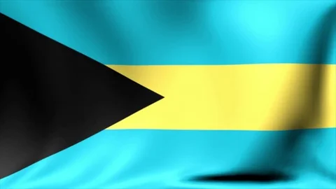 Bahamas Flag. Background Seamless Looping Animation. 4K High Definition Video Stock Footage 71669552