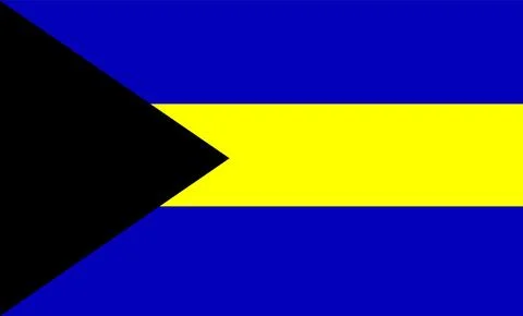 Bahamas Flag Design Stock Illustration