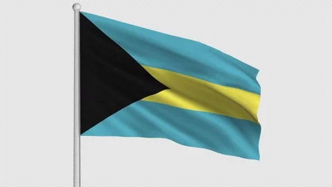 Bahamas Flag Stock Footage 211472667