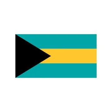 Bahamas flag icon vector Stock Illustration