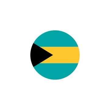 Bahamas flag icon vector Stock Illustration