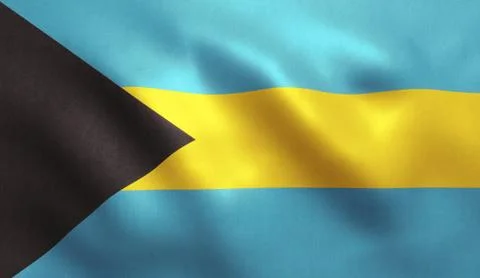 Bahamas Flag Stock Illustration