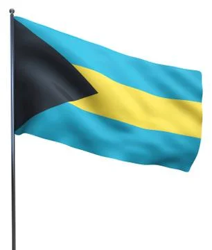Bahamas Flag Image Stock Illustration