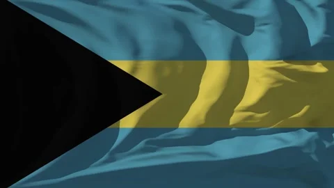 Bahamas Flag Loop Stock Footage 295708154