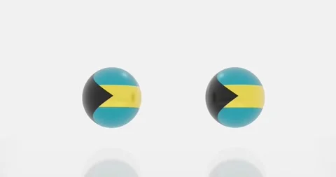 Bahamas flag symbol Stock Footage 195183489