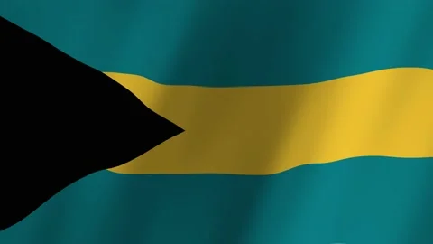 Bahamas flag waving animation Video stock 220072789