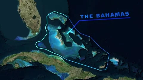 The Bahamas Map Animation Video stock 273879571