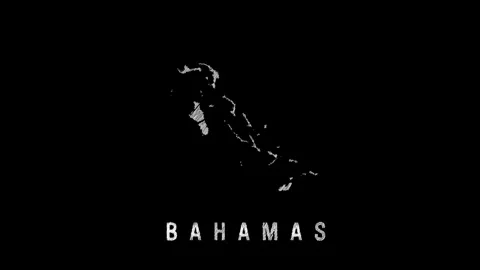 Bahamas map appearing on black background Stock Footage 315568355