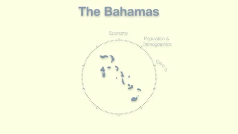 The Bahamas MAP revealingmotion graphics data elements Stock Footage 339866526
