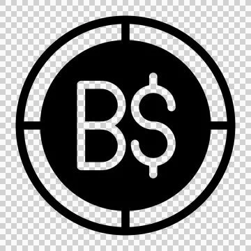 Bahamas money flat icon. vector illustration of Bahamas money vector icon for we Stock Illustration