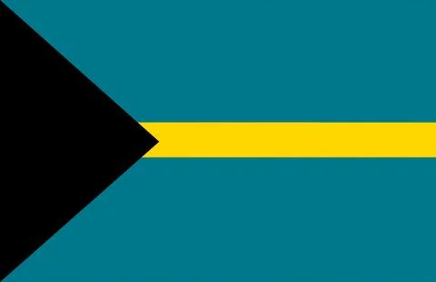 Bahamas National Flag 스톡 일러스트
