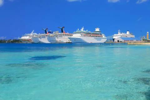Bahamas pier Stock Photos