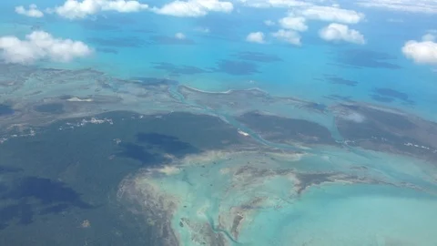 Bahamas from the sky Video stock 98243622