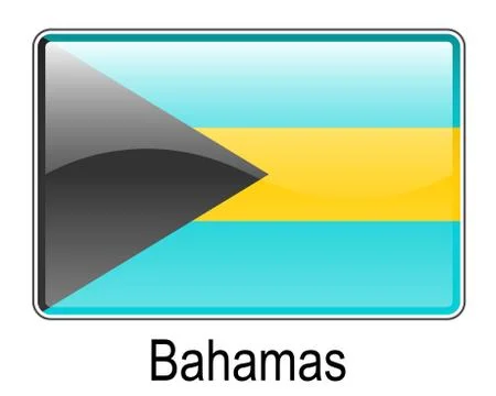 Bahamas state flag Stock Illustration