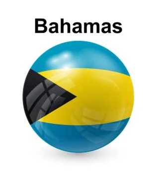 Bahamas state flag Stock Illustration