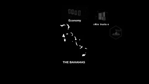 The Bahamas technology map with animated charts Stock Footage 340972287