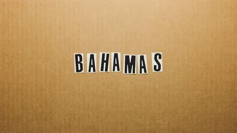 Bahamas title stopmotion opener Stock Footage 102450189