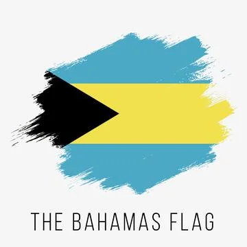 The Bahamas Vector Flag. The Bahamas Flag for Independence Day Stock Illustration
