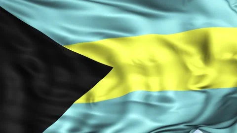 Bahamas Waving Flag Background Stock Footage 204132922