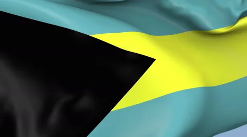 Bahamas Waving Flag Background Loop Stock Footage 64225800