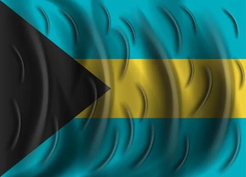Bahamas wind flag Stock Illustration