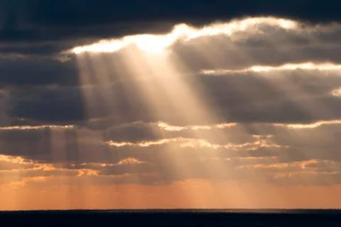 Bahamian sunset Stock Photos