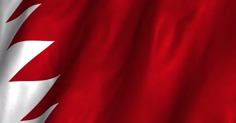 Baharain Waving Flag-4K Stock Footage 47584027