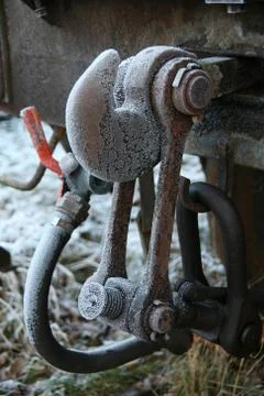 Bahn-Kupplung Stock Photos