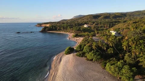 Bahoruco beach - Dominican Republic Stock Footage