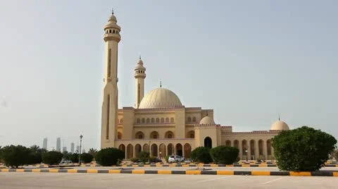 Bahrain Al Fateh Grand Mosque Stock Footage 12174200