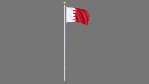 Bahrain Animated flag Video stock 329105693