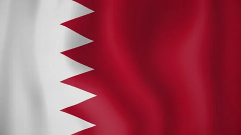 Bahrain animated flag. Seamless loop. 4K Stock-Footage 145426099