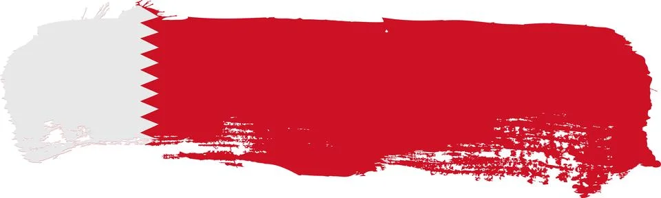 Bahrain brush flag element Stockillustratie