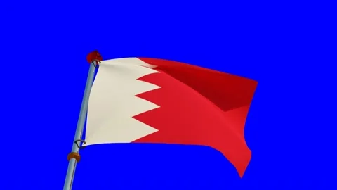 Bahrain Flag in 3D Stock Footage 157534814