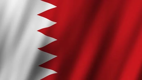 Bahrain Flag animation Stock Footage 304178973
