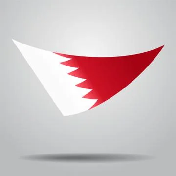 Bahrain flag background. Vector illustration. Stock Illustration