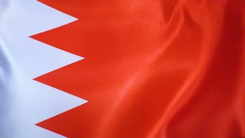 Bahrain Flag Flapping Video stock 118970036