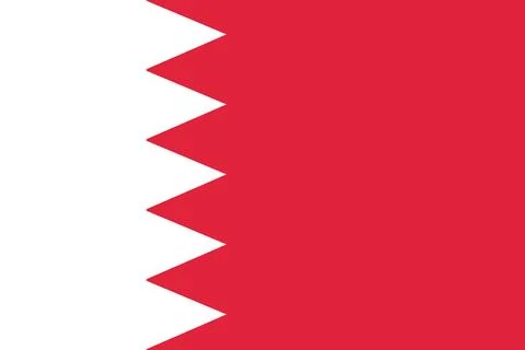Bahrain Flag – Flat Vector Illustration for Creative Use Stock Illustration