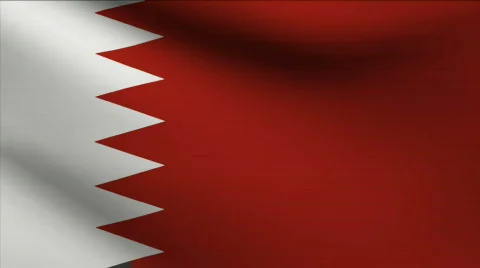 Bahrain Flag Stock Footage 518471