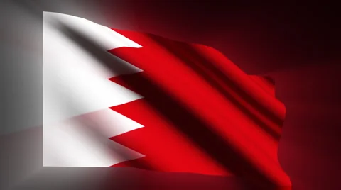 Bahrain Flag Stock Footage 924033
