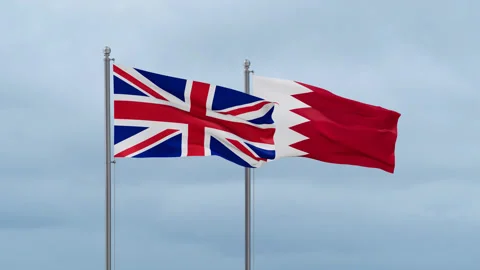 Bahrain flag Stock Footage 251746434