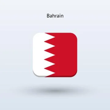 Bahrain flag icon Иллюстрация