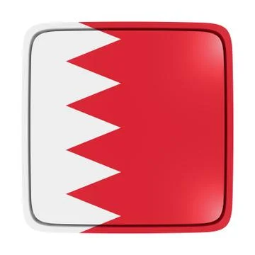 Bahrain flag icon Stock Illustration