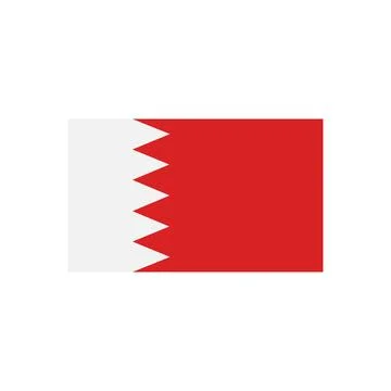 Bahrain flag icon vector Stock Illustration