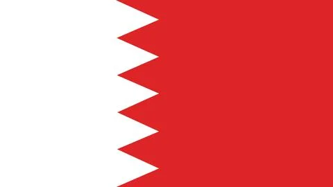 Bahrain flag 스톡 일러스트